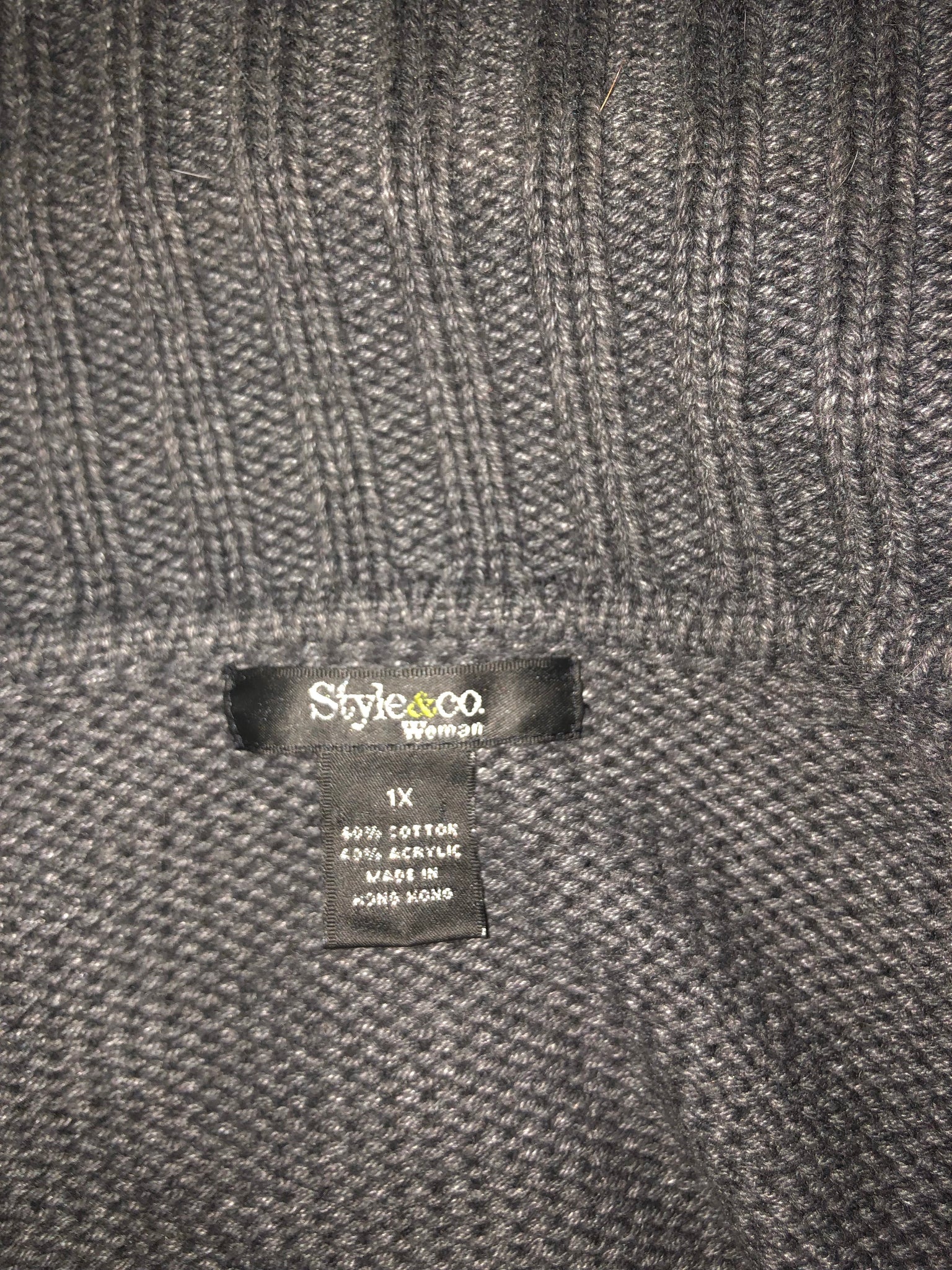 Grey Cardigan Sweater