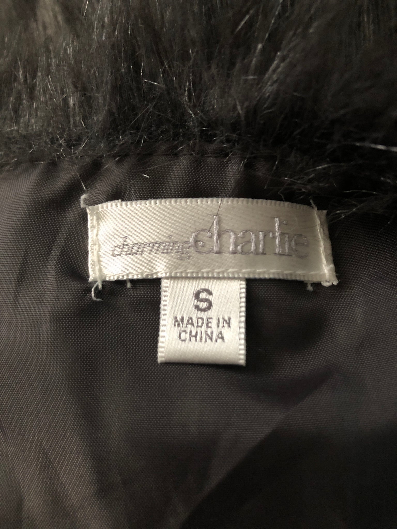 Faux Fur Charcoal Vest