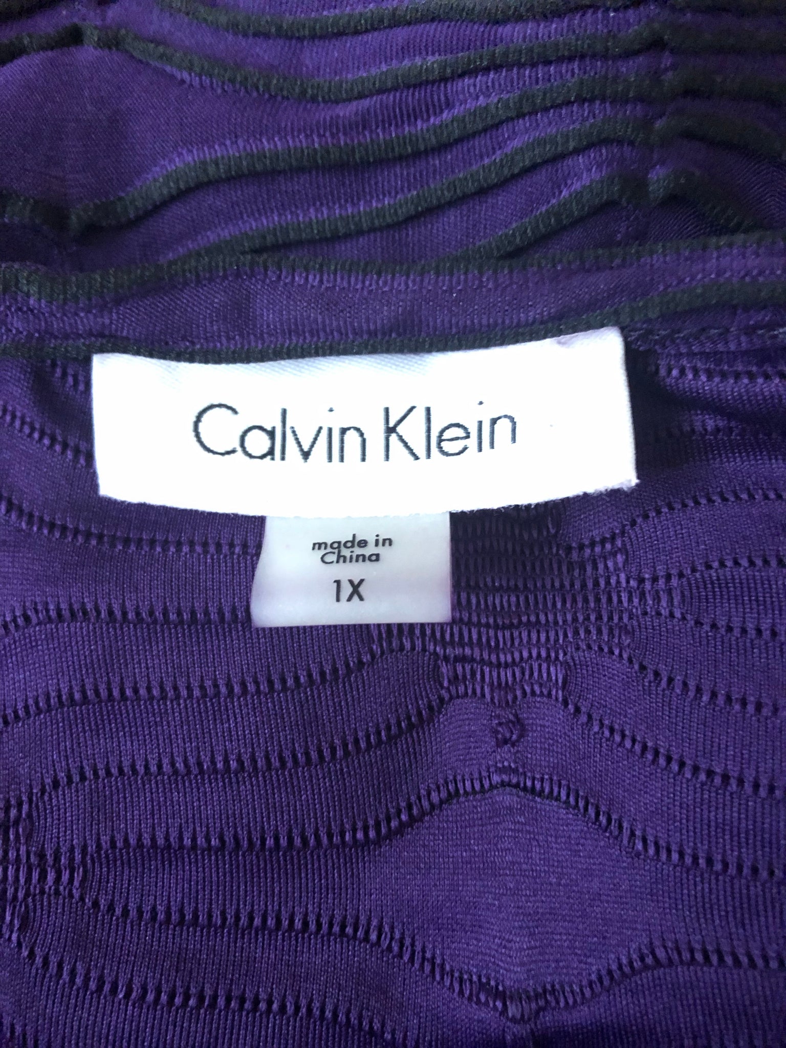 Purple and Black Calvin Klein Shirt